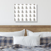 Diamond Pear Pattern Leinwanddruck (Insitu (Schlafzimmer))