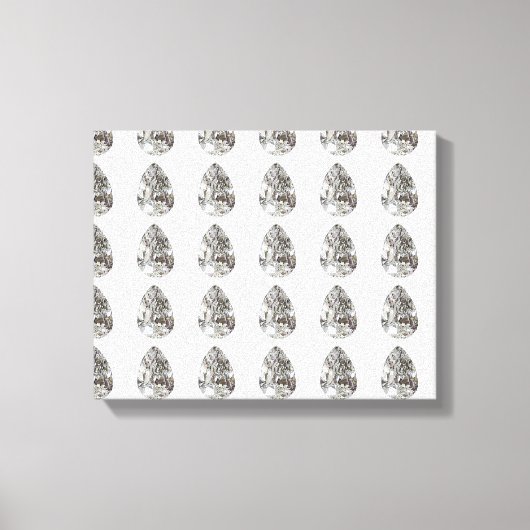 Diamond Pear Pattern Leinwanddruck (Vorderseite)