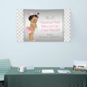 Diamond Pearl Ethnic Princess Baby Dusche Banner (Messeveranstaltung)