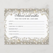Diamond Pearvice und wünscht Brautparty Card (Vorderseite)