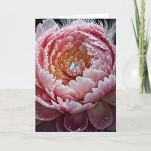 Diamond Peony Karte