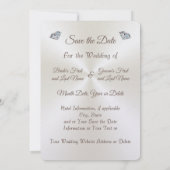 Diamond Personalisierte Save the Date Einladungen (Rückseite)