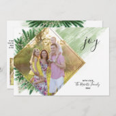 Diamond Pine | Weihnachts-Fotokarte Feiertagskarte (Vorne/Hinten)