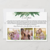 Diamond Pine | Weihnachts-Fotokarte Feiertagskarte (Rückseite)