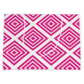 Diamond [pink] - Japanese Traditional Pattern Große Geschenktüte (Vorderseite)