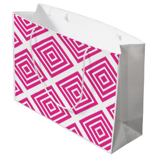 Diamond [pink] - Japanese Traditional Pattern Große Geschenktüte