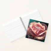 Diamond Pink Rose Personalisiert Notizblock (Innenseite)