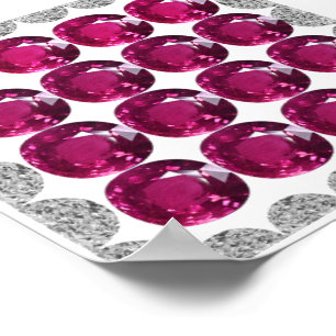 Diamond Pink Tourmaline Poster