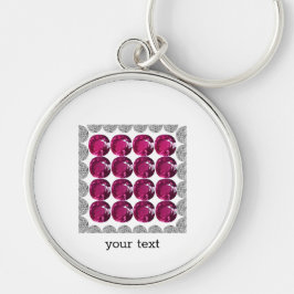 Diamond Pink Tourmaline Schlüsselanhänger