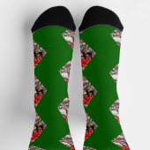 Diamond Playing Card Shape Las Vegas Socken (Oben)