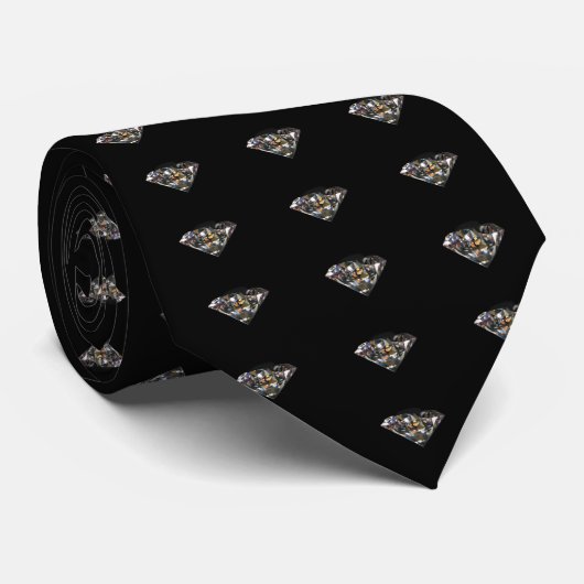 Diamond Print Necktie Krawatte (Gerollt)