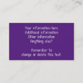 Diamond Quilt Pattern  Custom Business Cards Visitenkarte (Vorderseite)