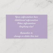 Diamond Quilt Pattern Custom Business Cards Visitenkarte (Vorderseite)