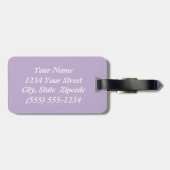 Diamond Quilt Pattern Custom Luggage Tag Gepäckanhänger (Rückseite horizontal)