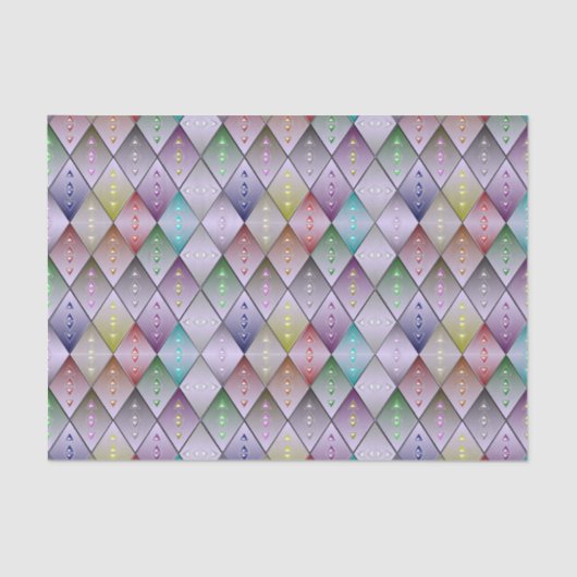 Diamond Quilt Pattern Tissue Paper Gift Wrap Seidenpapier (Vorderseite)