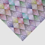 Diamond Quilt Pattern Tissue Paper Gift Wrap Seidenpapier (Ausschnitt)