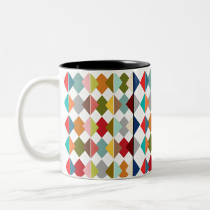 Diamond Quilt Zweifarbige Tasse