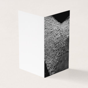 Diamond Rain Dropdown Herz Leaf Blank Card