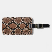 Diamond Rattlesnake Snake Skin Gepäckanhänger (Vorderseite horizontal)