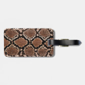 Diamond Rattlesnake Snake Skin Gepäckanhänger (Rückseite horizontal)