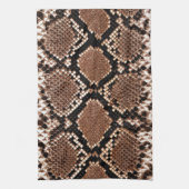 Diamond Rattlesnake Snake Skin Geschirrtuch (Vertikal)