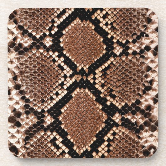 Diamond Rattlesnake Snake Skin Getränkeuntersetzer (Vorderseite)