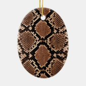 Diamond Rattlesnake Snake Skin Keramik Ornament (Hinten)