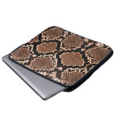Diamond Rattlesnake Snake Skin Laptopschutzhülle (Vorne Knopf)