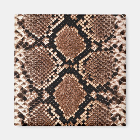 Diamond Rattlesnake Snake Skin Magnet (Vorne)