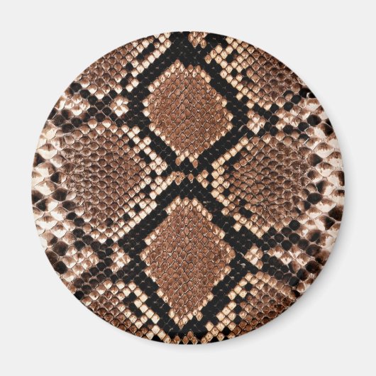 Diamond Rattlesnake Snake Skin Magnet (Vorne)