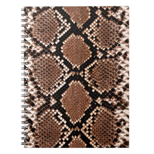 Diamond Rattlesnake Snake Skin Notizblock (Vorderseite)