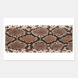 Diamond Rattlesnake Snake Skin Rechteckiger Aufkleber