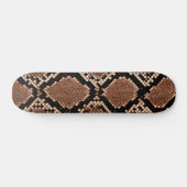 Diamond Rattlesnake Snake Skin Skateboard (Horizontal)