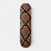 Diamond Rattlesnake Snake Skin Skateboard (Vorne)