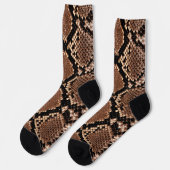 Diamond Rattlesnake Snake Skin Socken (Linkes Detail)