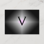 DIAMOND-REFLECKEN, schwarz-weiß rosa Visitenkarte (Rückseite)