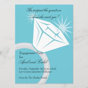 Diamond RIng Bling Einladung