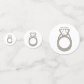 Diamond Ring Bling Verlobung Wedding Fashionista Konfetti (Rückseiten)