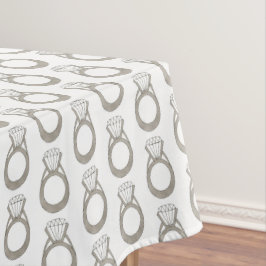 Diamond Ring Bling Verlobung Wedding Fashionista Tischdecke