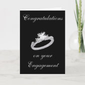 DIAMOND RING ENGAGEMENT CARD KARTE (Vorderseite)