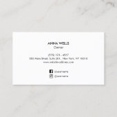 Diamond Ring Fine Jewelers Visitenkarte (Rückseite)