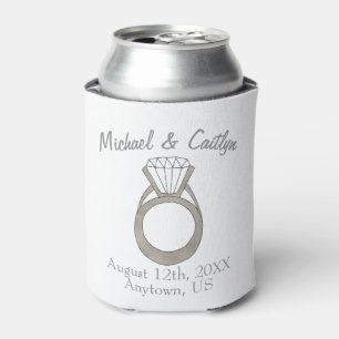 Diamond Ring Wedding Engagement Party Dusche Dosenkühler