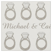 Diamond Ring Wedding Verlobung Bride Groom Stoff (Nahaufnahme)