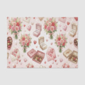 Diamond Rings, Roses & Luxury Gift Boxes Pattern Seidenpapier (Vorderseite)