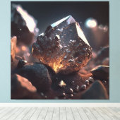 Diamond Rore Macro: Kimberlite Pipe Art Leinwanddruck (Insitu (Holzboden))