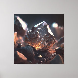 Diamond Rore Macro: Kimberlite Pipe Art Leinwanddruck