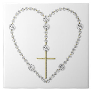 Diamond Rosary - Hail Mary Full of Grace Fliese