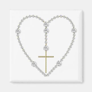 Diamond Rosary - Hail Mary Full of Grace Magnet