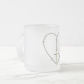 Diamond Rosary - Hail Mary Full of Grace Mattglastasse (Vorderseite Links)