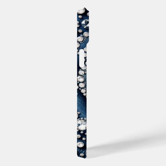 Diamond Rose & Denim Glam Bling Case-Mate iPhone Hülle (Rückseite / Rechts)